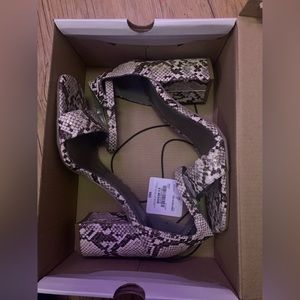 Snake Print Heels